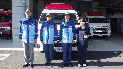 9月30日ドクターカー有本医師と救急隊三名