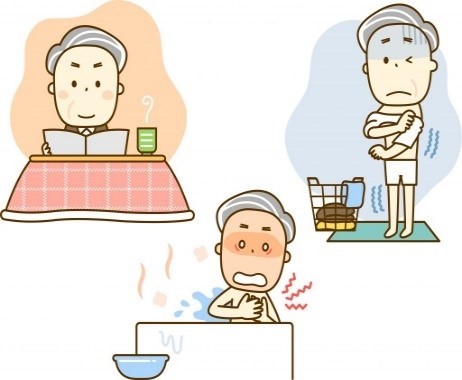 ヒートショックを経験しているおじいちゃん